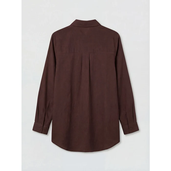 LCW EVERYDAY Kahverengi Regular Fit Kadın Gömlek Tunik