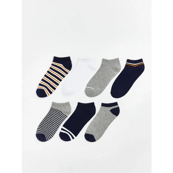 LCW Kids Karışık Çizgili Erkek Çocuk Patik Çorap 7li