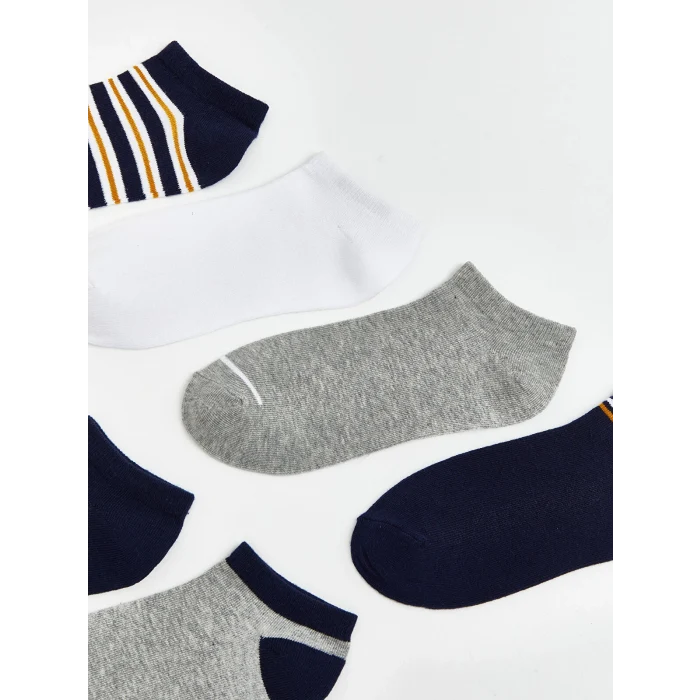 LCW Kids Karışık Çizgili Erkek Çocuk Patik Çorap 7li