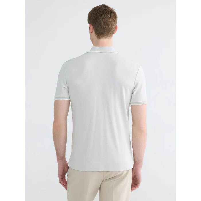 LCWAIKIKI Classic Yeşil Polo Yaka Erkek Dokulu Tişört