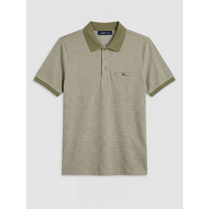 LCWAIKIKI Classic Yeşil Polo Yaka Erkek Tişört