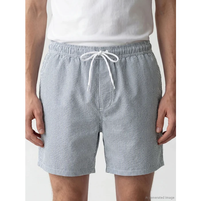 LCW SWIMWEAR Lacivert Çizgili Erkek Deniz Şortu