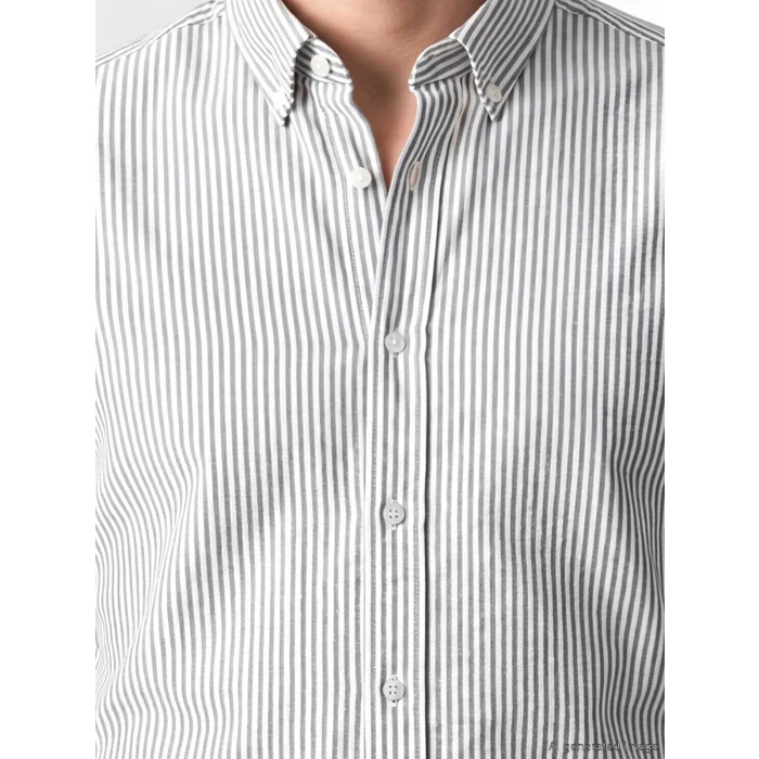 SOUTHBLUE Lacivert Regular Fit Çizgili Erkek Gömlek