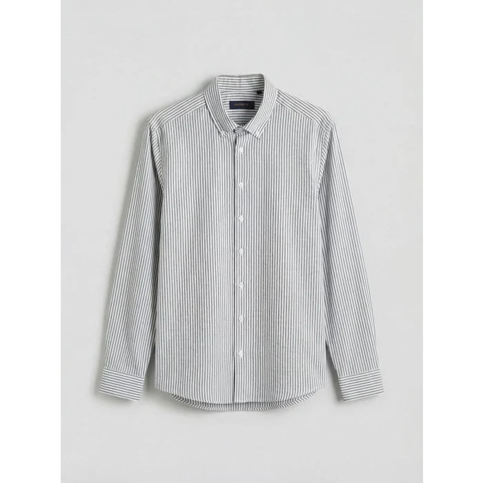 SOUTHBLUE Lacivert Regular Fit Çizgili Erkek Gömlek