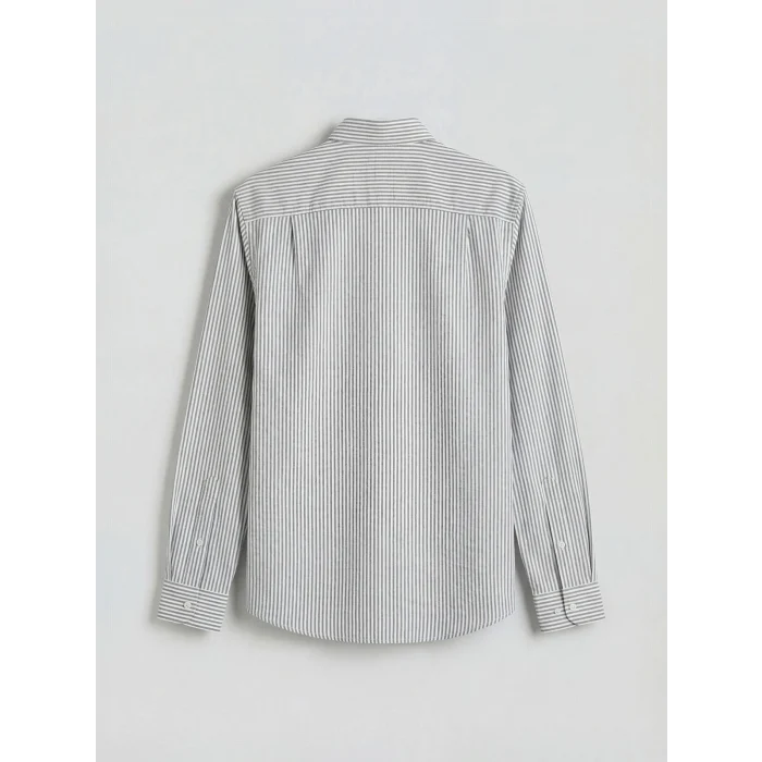 SOUTHBLUE Lacivert Regular Fit Çizgili Erkek Gömlek