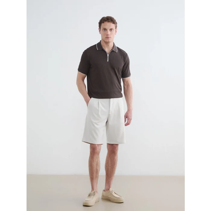 LCW Vision Kahverengi Polo Yaka Erkek Tişört