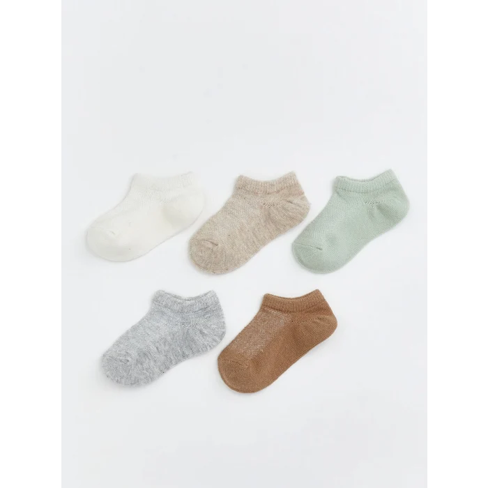 LCW baby Ekru Erkek Bebek Patik Çorap 5li