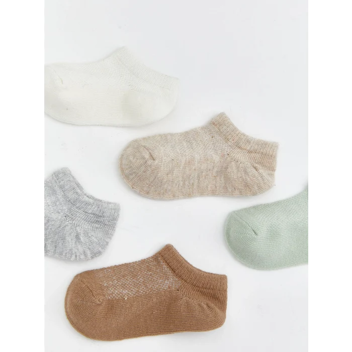 LCW baby Ekru Erkek Bebek Patik Çorap 5li