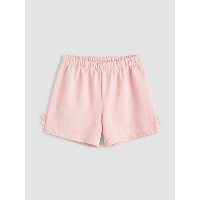 LCW Kids Pembe Fiyonklu Kız Çocuk Bluz ve Şort