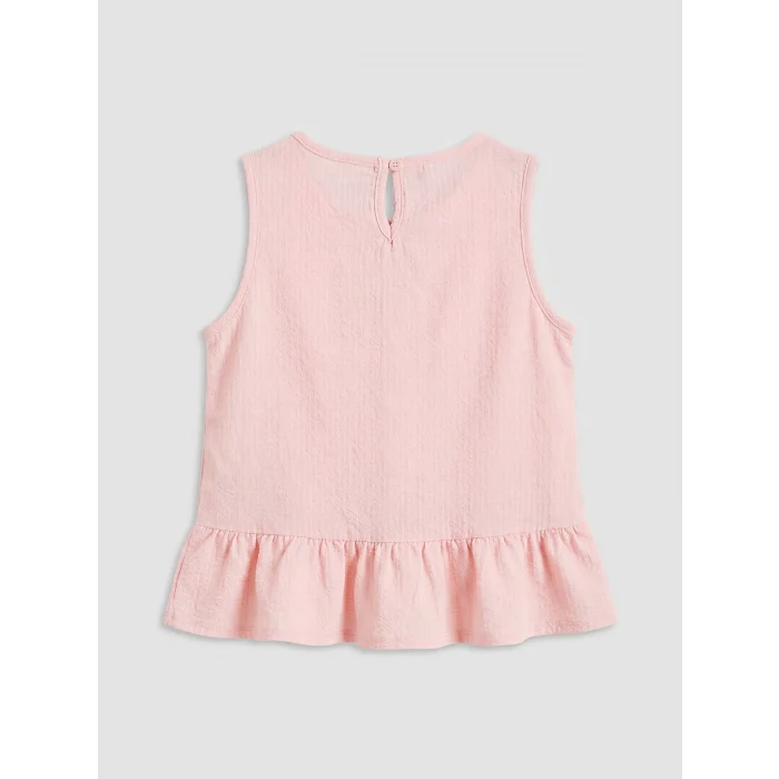 LCW Kids Pembe Fiyonklu Kız Çocuk Bluz ve Şort