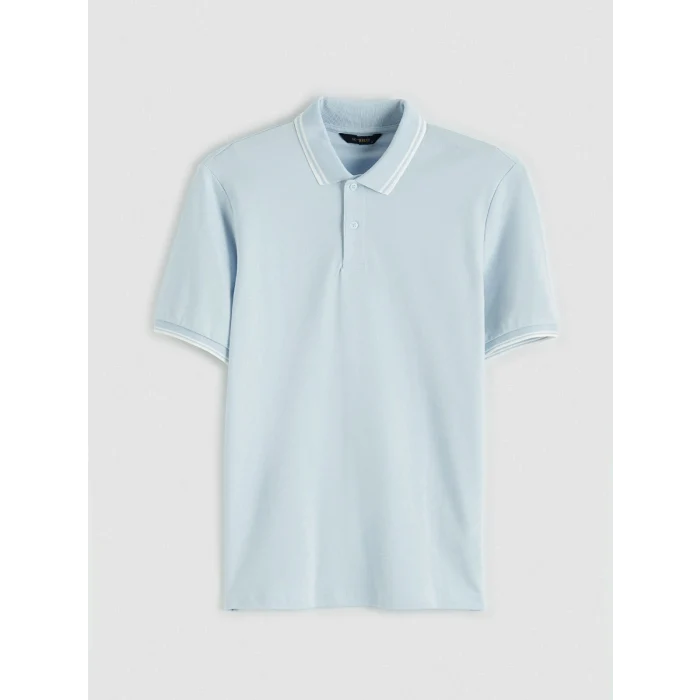 SOUTHBLUE Mavi Polo Yaka Erkek Pike Tişört