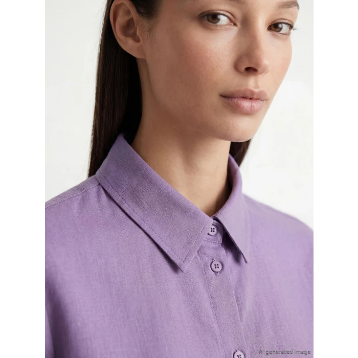 LCW EVERYDAY Lila Regular Fit Kadın Gömlek Tunik