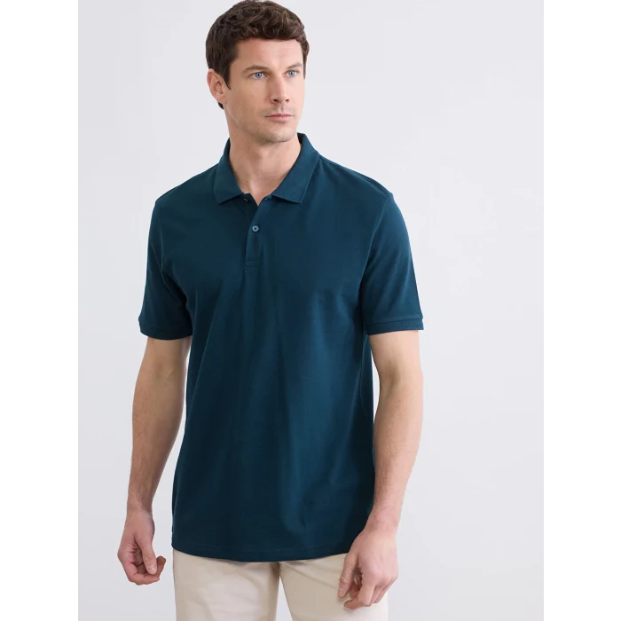 LCWAIKIKI Classic Petrol Polo Yaka Pike Erkek Tişört