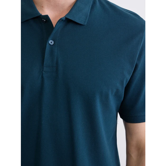 LCWAIKIKI Classic Petrol Polo Yaka Pike Erkek Tişört