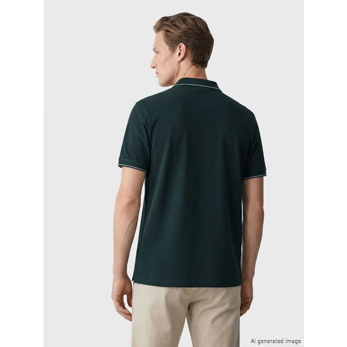 SOUTHBLUE Yeşil Polo Yaka Pike Erkek Tişört