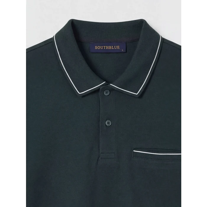 SOUTHBLUE Yeşil Polo Yaka Pike Erkek Tişört