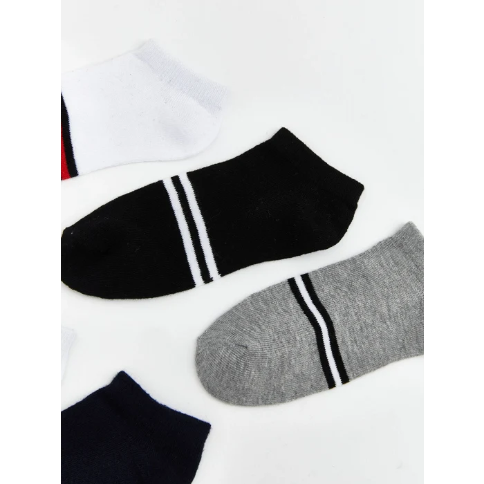 LCW Kids Karışık Çizgili Erkek Çocuk Patik Çorap 5li