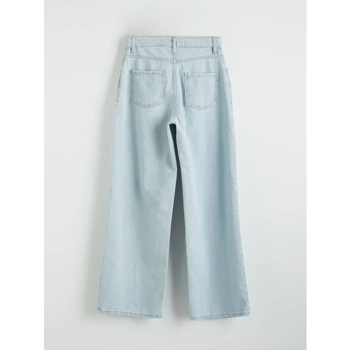 LCW Kids İndigo Baggy Fit Kız Çocuk Jean Pantolon