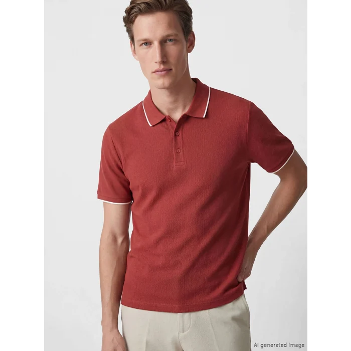 SOUTHBLUE Kırmızı Polo Yaka Erkek Tişört