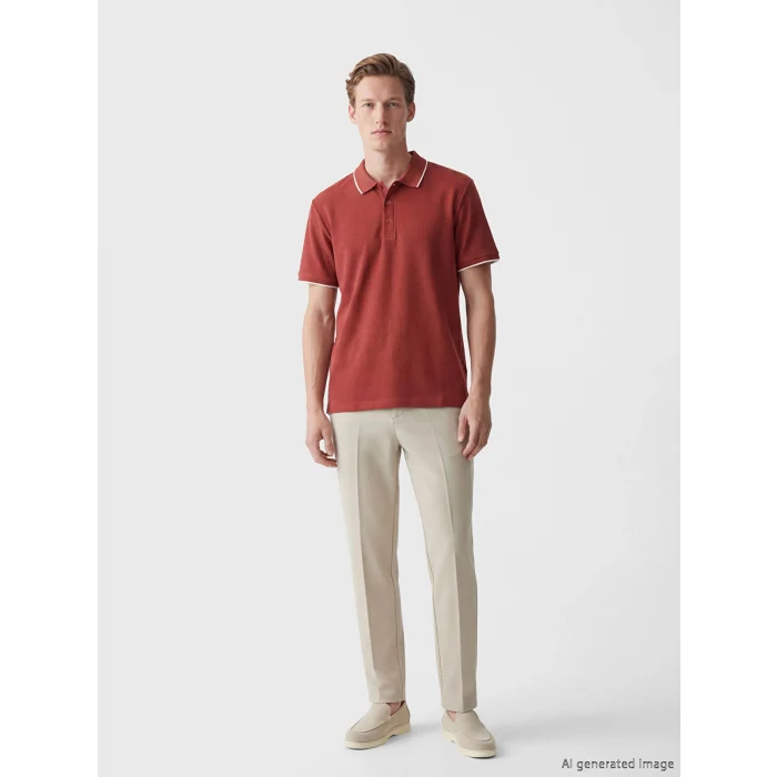 SOUTHBLUE Kırmızı Polo Yaka Erkek Tişört