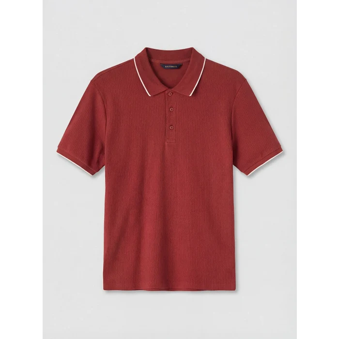SOUTHBLUE Kırmızı Polo Yaka Erkek Tişört