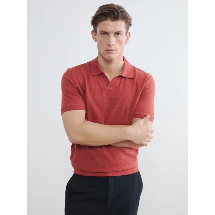 SOUTHBLUE Turuncu Polo Yaka Erkek Tişört