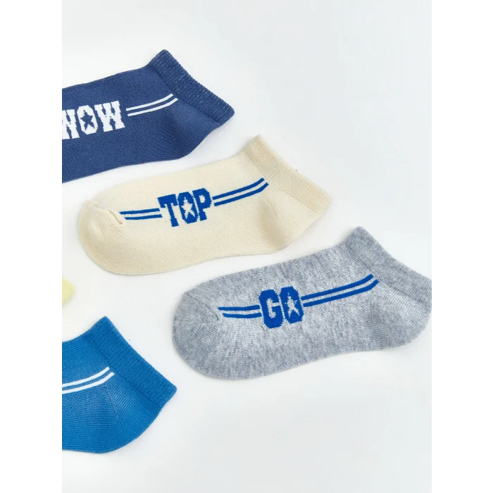 LCW Kids Karışık Desenli Erkek Çocuk Patik Çorap 5li