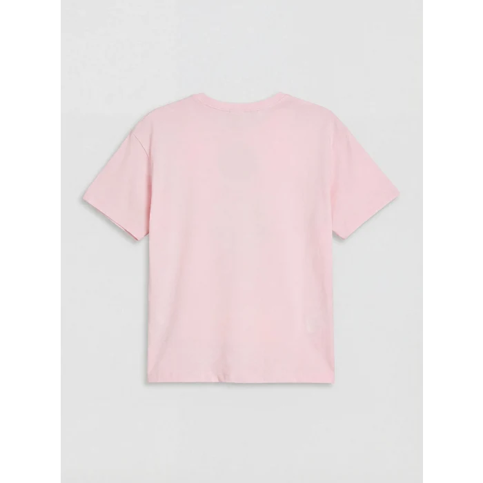 LCW Kids Pembe Baskılı Kız Çocuk Şortlu Pijama Takımı