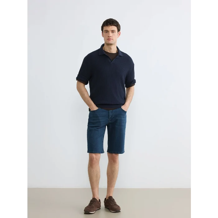 LCW Jeans İndigo Standart Kalıp Erkek Jean Şort