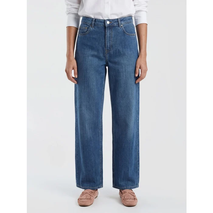 LCWAIKIKI Classic İndigo Straight Fit Kadın Jean Pantolon