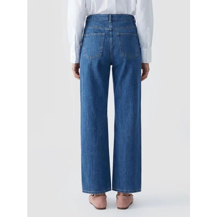 LCWAIKIKI Classic İndigo Straight Fit Kadın Jean Pantolon