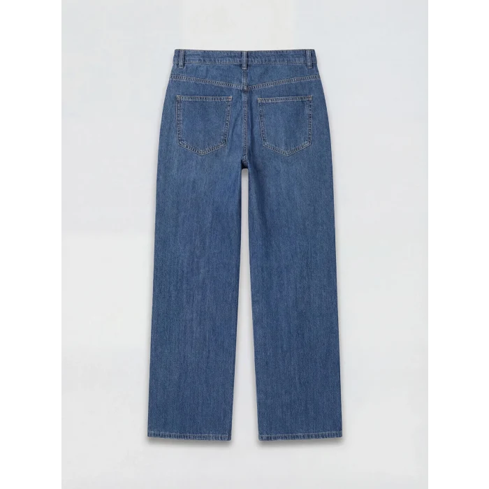 LCWAIKIKI Classic İndigo Straight Fit Kadın Jean Pantolon