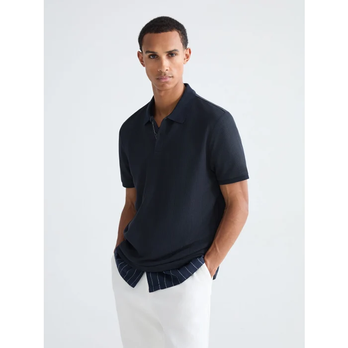 LCW Vision Lacivert Polo Yaka Erkek Tişört