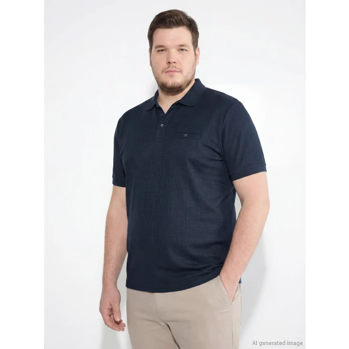 LCWAIKIKI Classic Lacivert Polo Yaka Erkek Tişört
