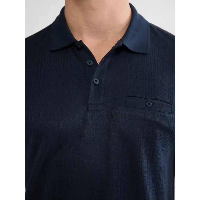 LCWAIKIKI Classic Lacivert Polo Yaka Erkek Tişört