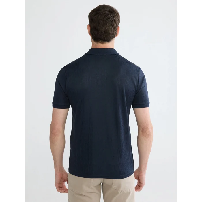 LCWAIKIKI Classic Lacivert Polo Yaka Erkek Tişört