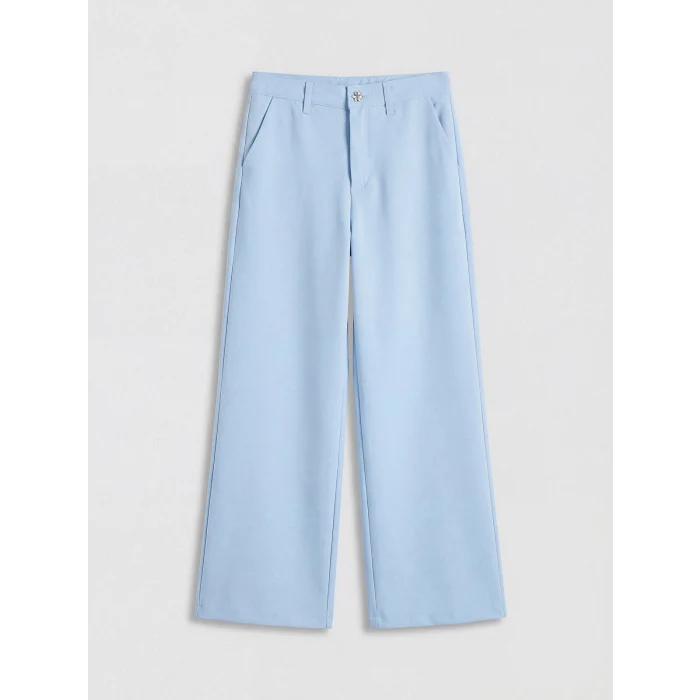 LCW Kids Lila Wideleg Kız Çocuk Pantolon