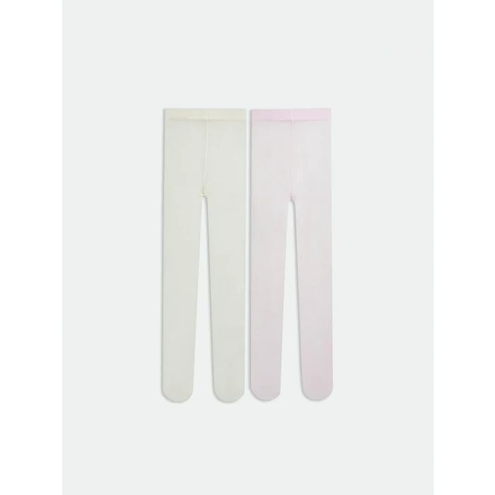 LCW Kids Pembe Kız Çocuk İnce Külotlu Çorap 2li