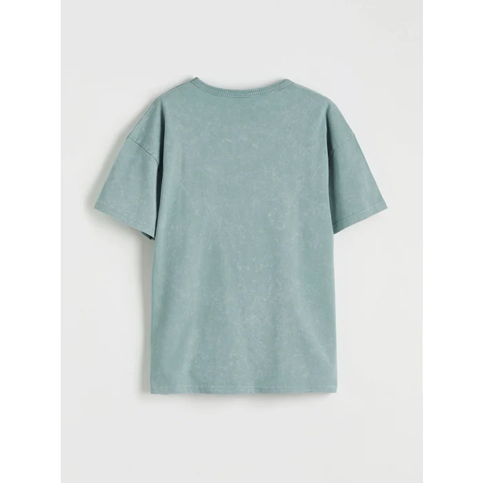 LCW Kids Yeşil Baskılı Erkek Çocuk Tişört