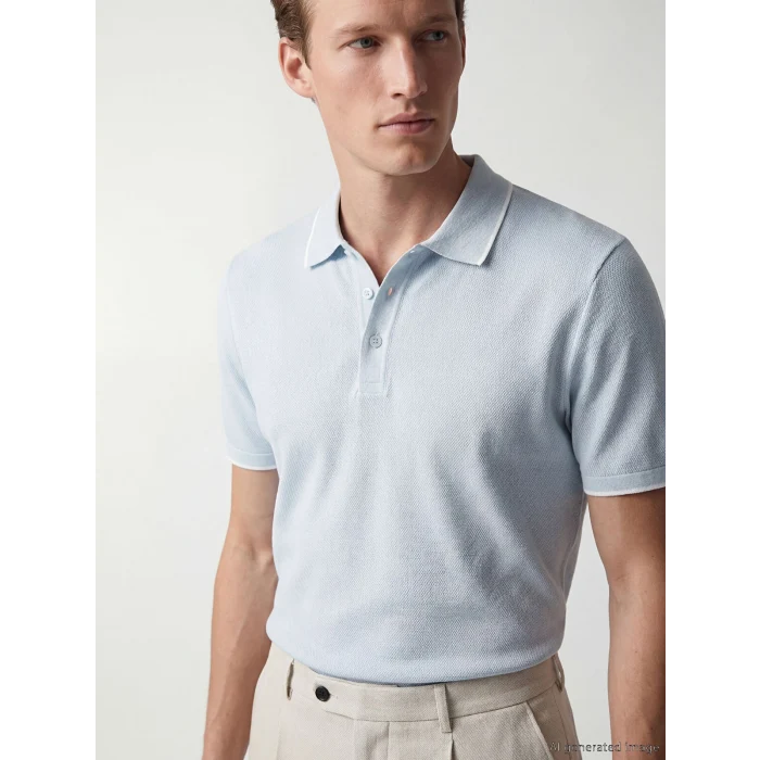 SOUTHBLUE Mavi Polo Yaka Erkek Tişört
