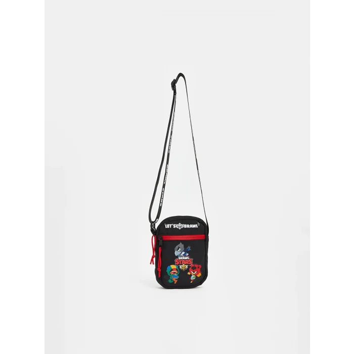 LCW ACCESSORIES Siyah Brawl Stars Baskılı Erkek Çocuk Çapraz Çanta