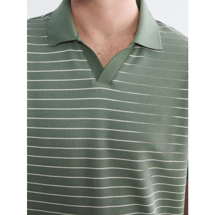 SOUTHBLUE Yeşil Polo Yaka Standart Kalıp Erkek Tişört