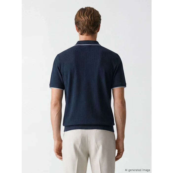 SOUTHBLUE Lacivert Polo Yaka Erkek Tişört