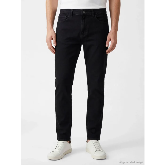 LCW Jeans Siyah 779 Regular Fit Erkek Jean Pantolon