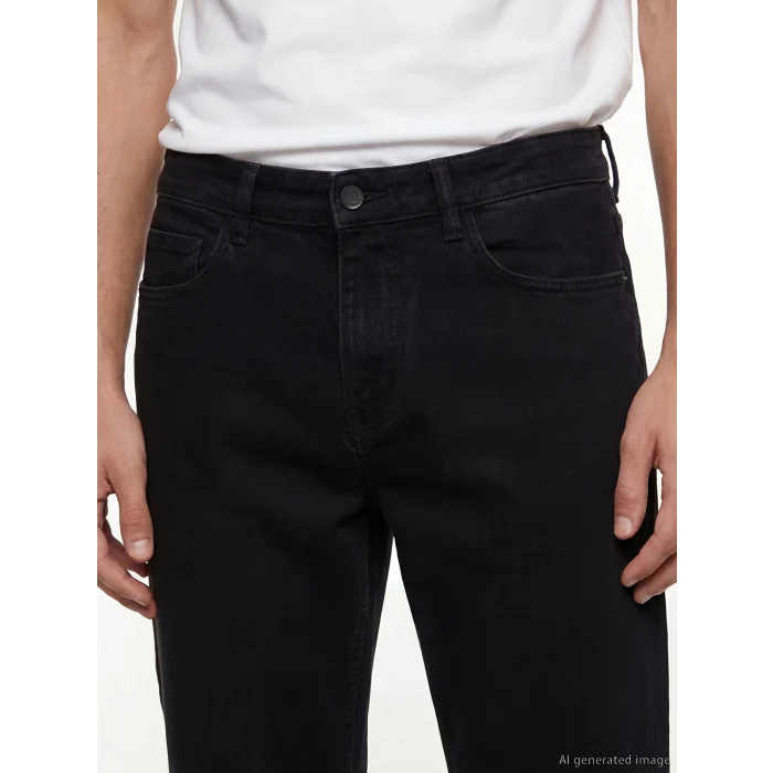 LCW Jeans Siyah 779 Regular Fit Erkek Jean Pantolon