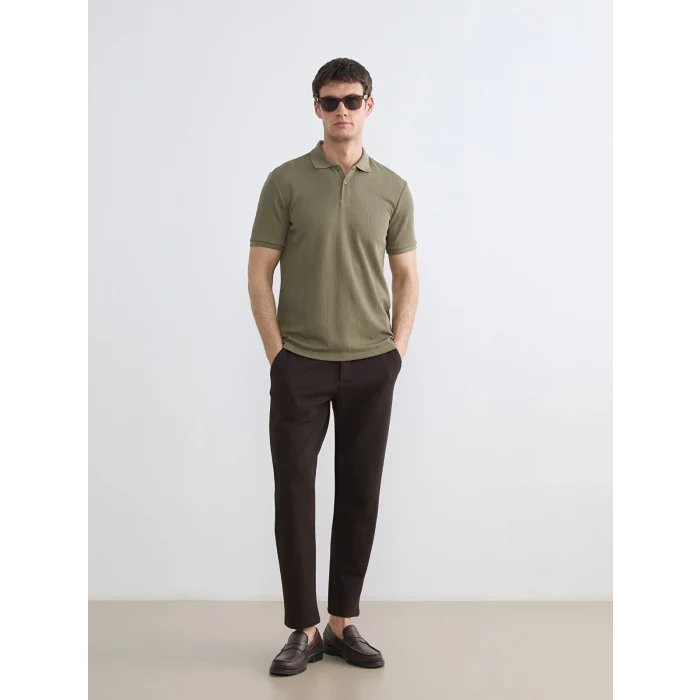 LCW Vision Haki Polo Yaka Erkek Tişört