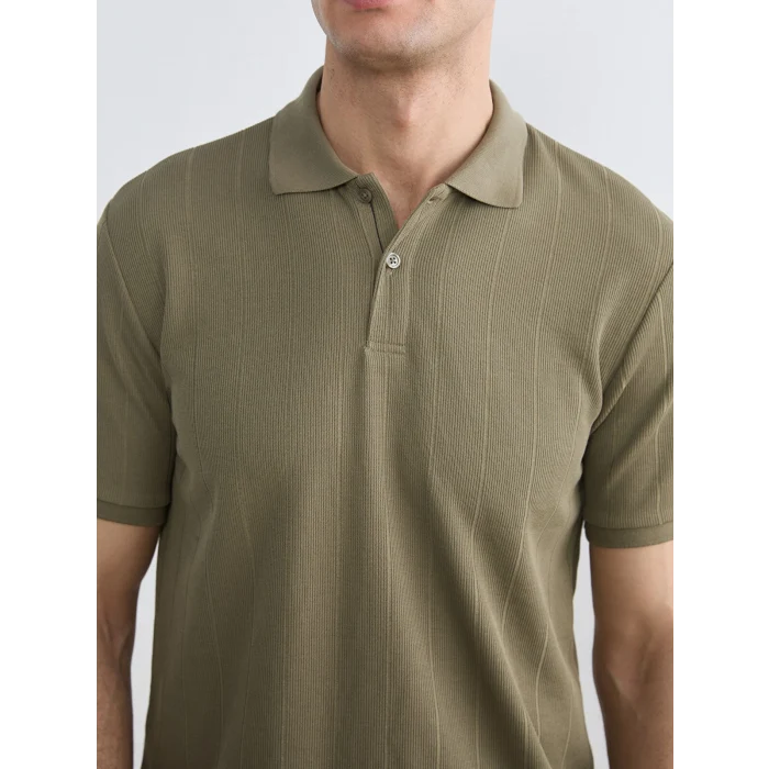 LCW Vision Haki Polo Yaka Erkek Tişört