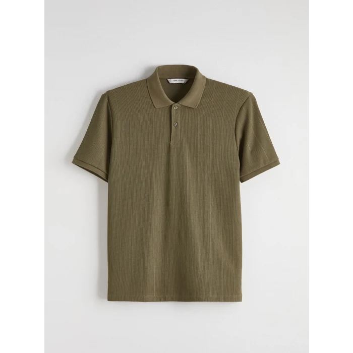 LCW Vision Haki Polo Yaka Erkek Tişört
