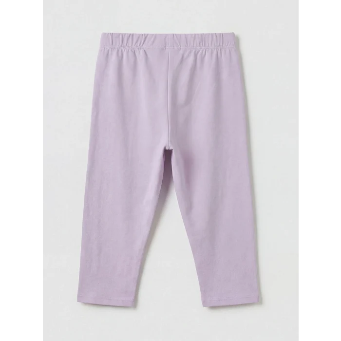 LCW Kids Lila Capyfun Baskılı Kız Çocuk Tişört ve Tayt