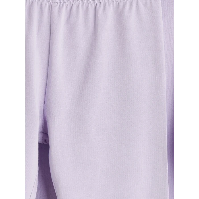 LCW Kids Lila Capyfun Baskılı Kız Çocuk Tişört ve Tayt